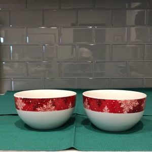 Pair of Studio 33 Holiday bowls.
